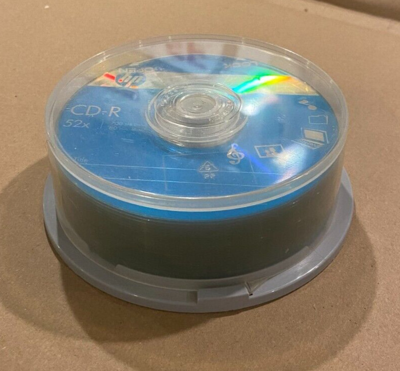 Set of 23 CD-R Blanks HP TDK HP 52x 700 MB Data 80 Min. Music With Case