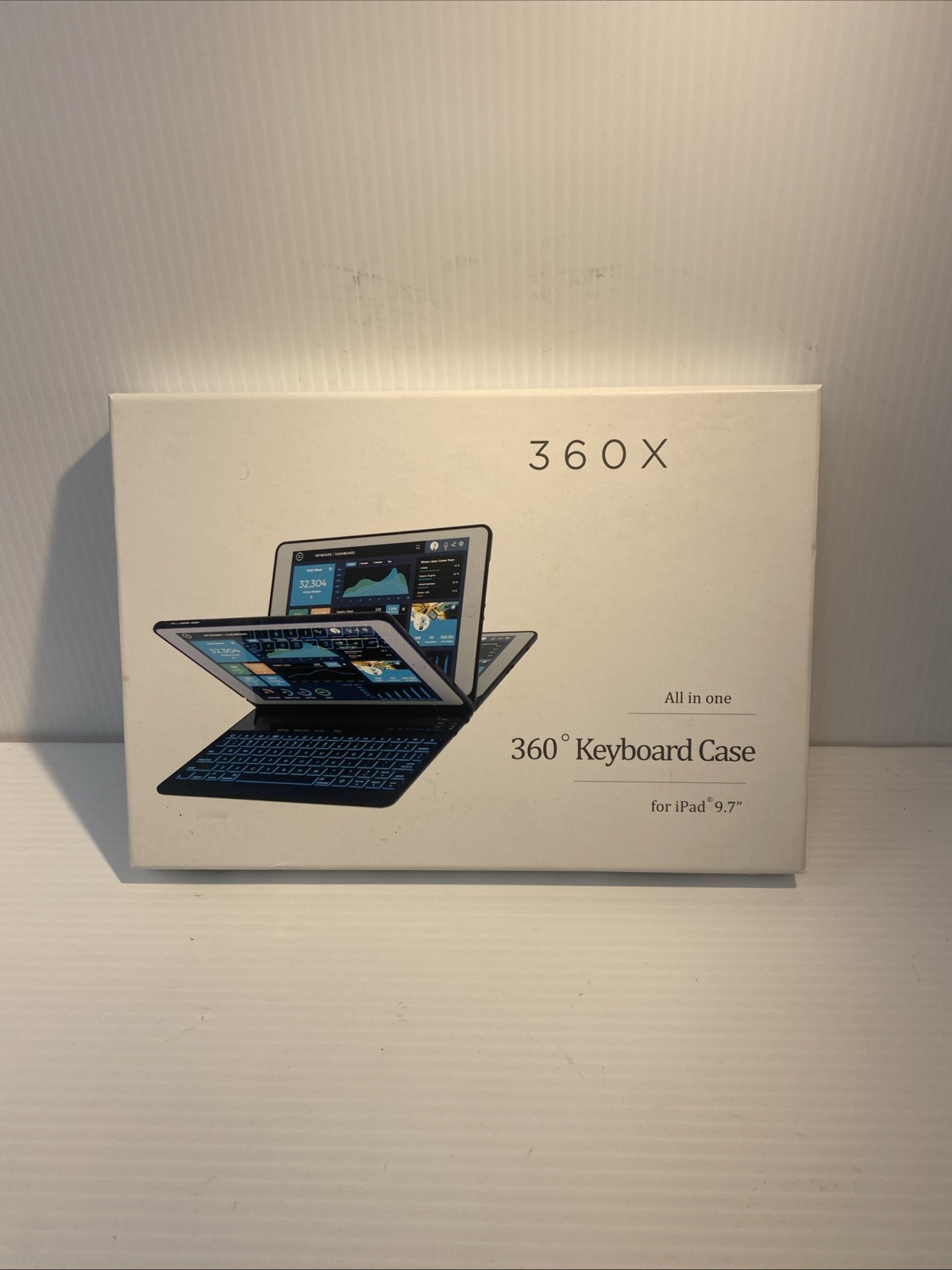 YEKBEE/TYPECASE - 360X All-in-One Black 360 Degree Keyboard Case For iPad 9.7"