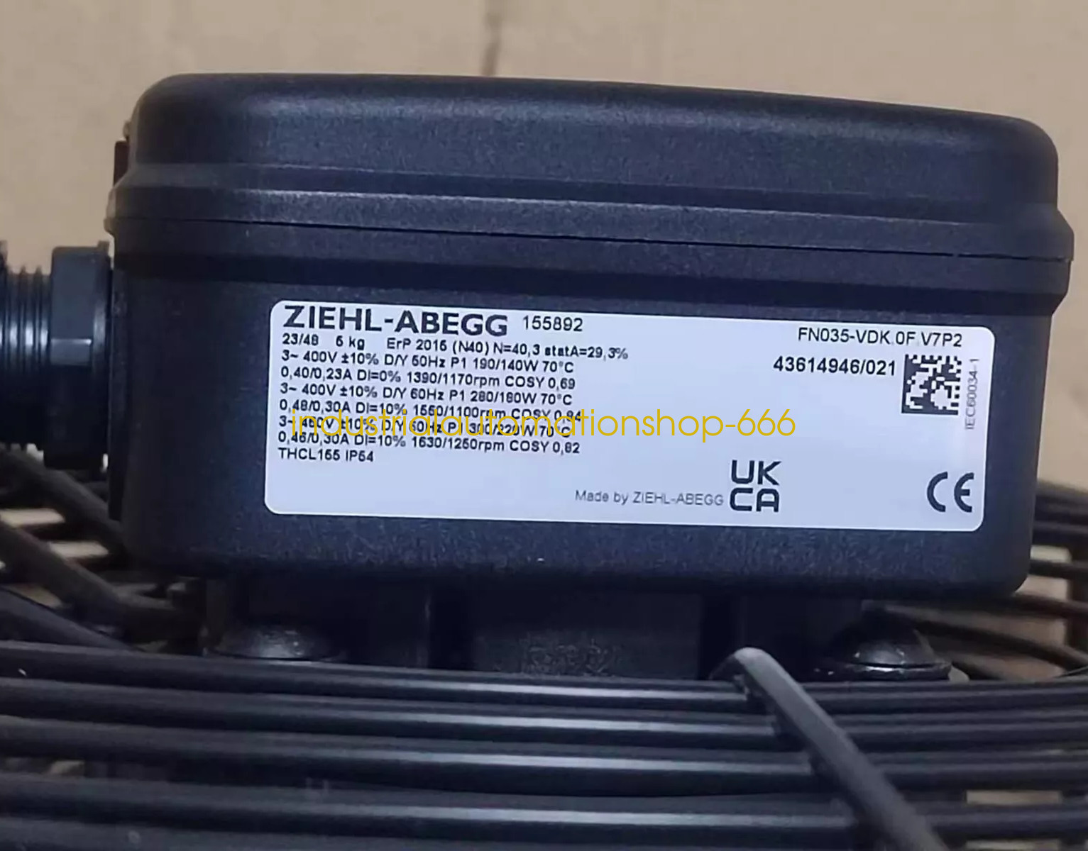 1PC NEW ZIEHL-ABEGG FN035-VDK.0F.V7P2 Axial-Flow Fan Via DHL or FedEX