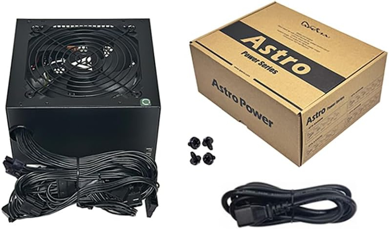 ASTRO450W Astro 450W ATX Power Supply with Auto-Thermally Controlled 120Mm Fa...