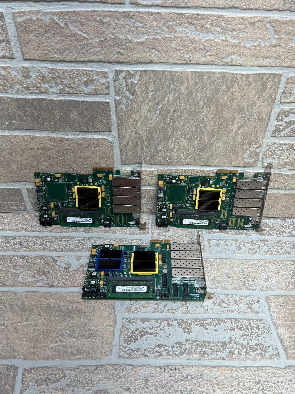 Mutina Technology IPXGIG 4K Network Interface Card PCIe 4-Port SFP Lot of 3
