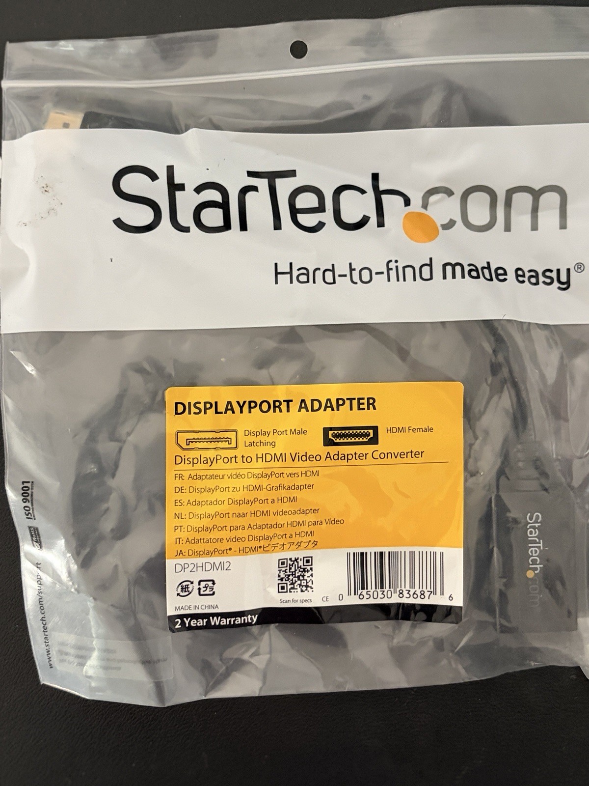 StarTech DisplayPort Adapter to HDMI Connector - Video Adapter Converter