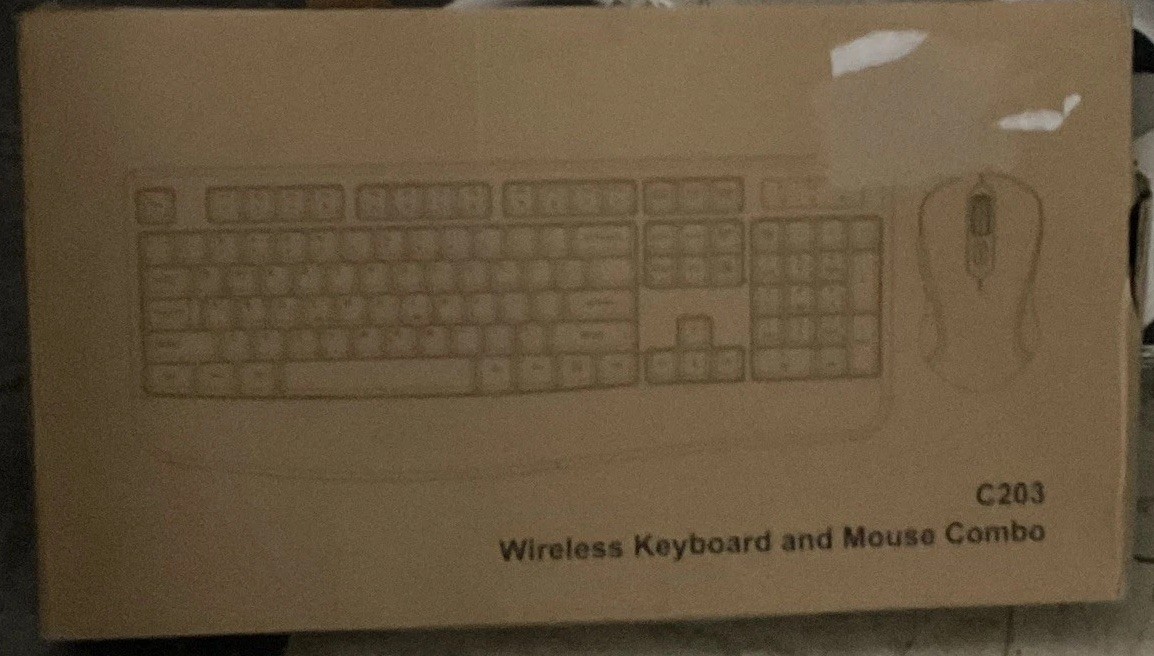 Wireless Standard Keyboard and Mouse Combo Set - Wireless Connectivity