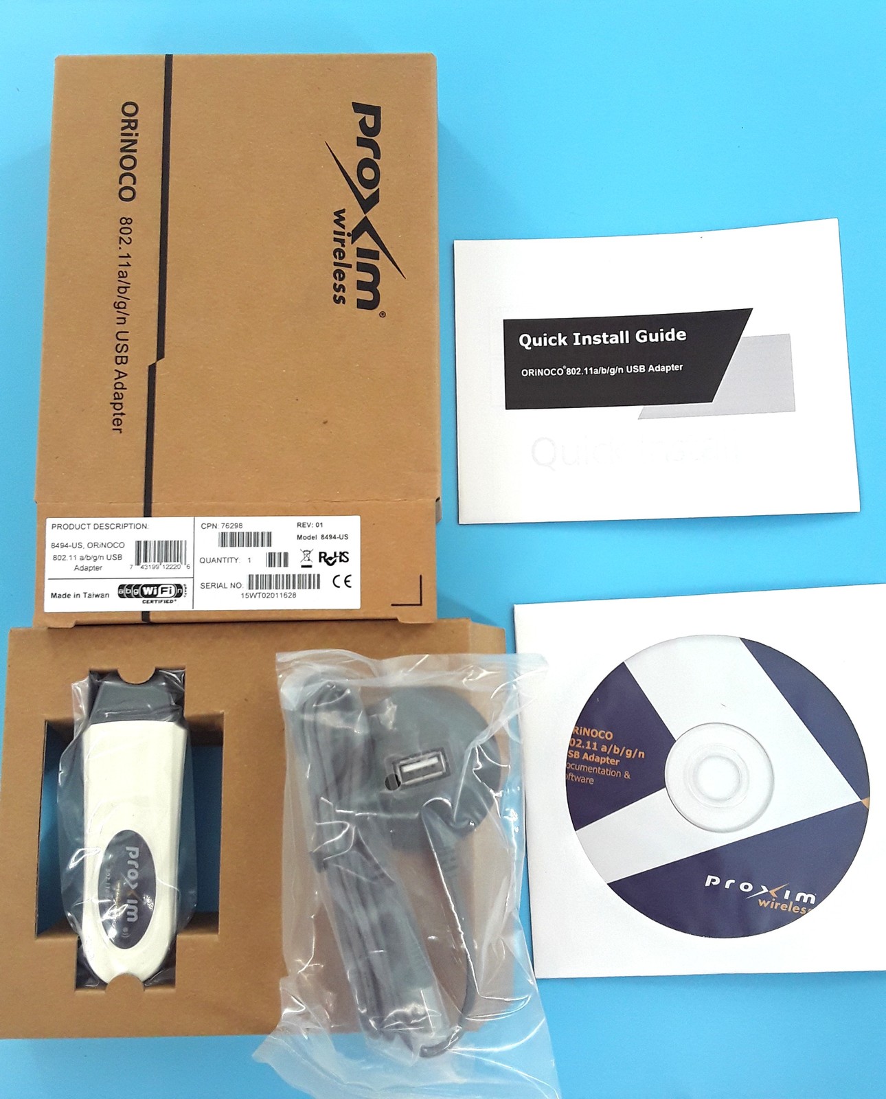 PROXIM Wireless - 8494-US ORINOCO 802.11 A/B/G/N USB ADAPTER