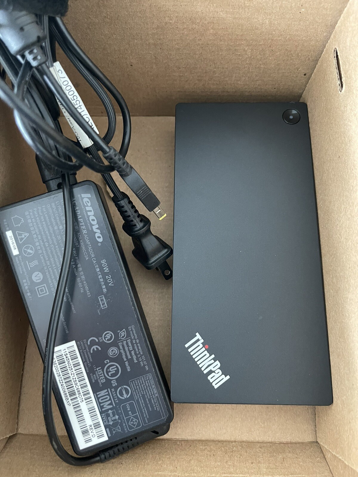 Lenovo ThinkPad USB-C Dock Gen 2 LDC-G2 40AS 03X7609 Docking Station + 90W