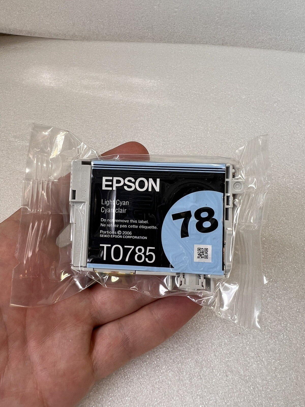 SEALED Epson 78 Claria Hi-Definition LIGHT CYAN Standard Ink Cartridge Exp: 7/24