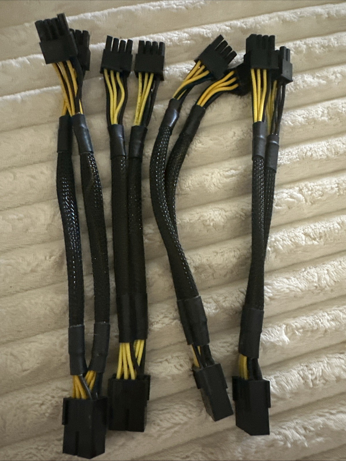 4x PCIE PCI-Express 8 Pin to 2x 8Pin Video Card GPU Splitter Power Adapter Cable