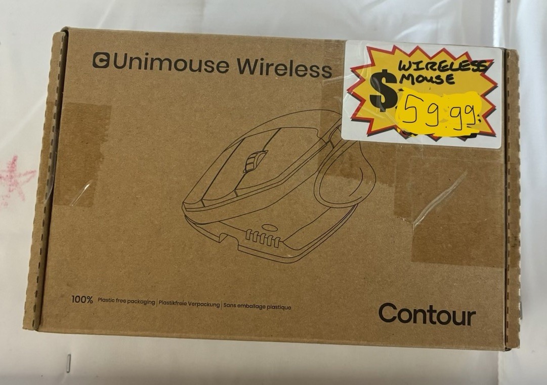 Contour Unimouse Ergonomic Vertical Adjustable 35-70 Tilt Angle Right-Handed NEW