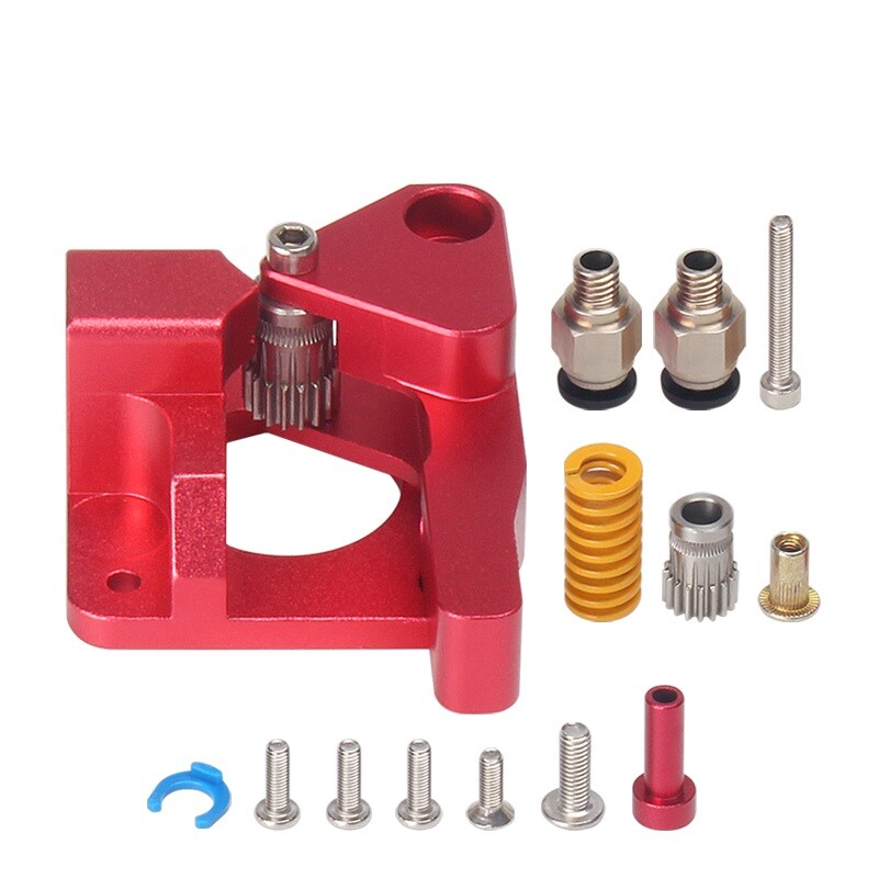 MK8 Dual Gear Red Extruder Block Kit Dual Extruder For CR-10S Ender-3 3D Printer