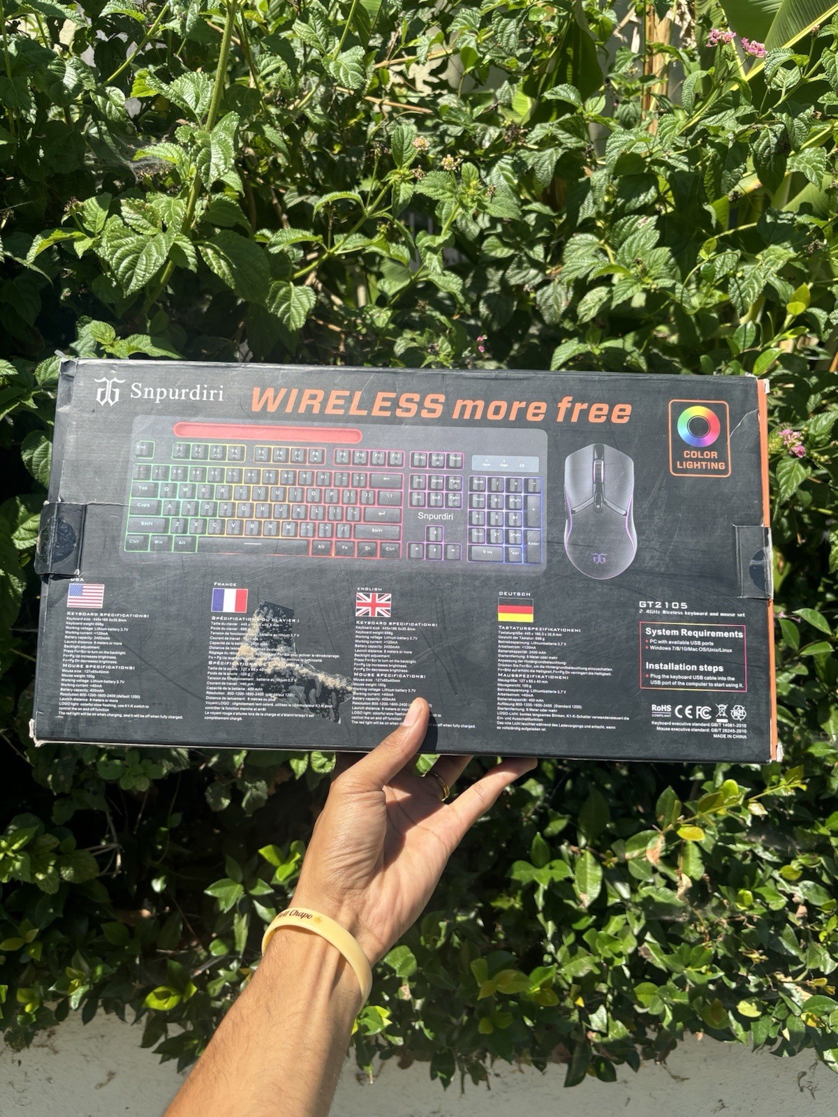 Snpurdiri Wireless Keyboard & Mouse Combo 🔥 Compact & Stylish