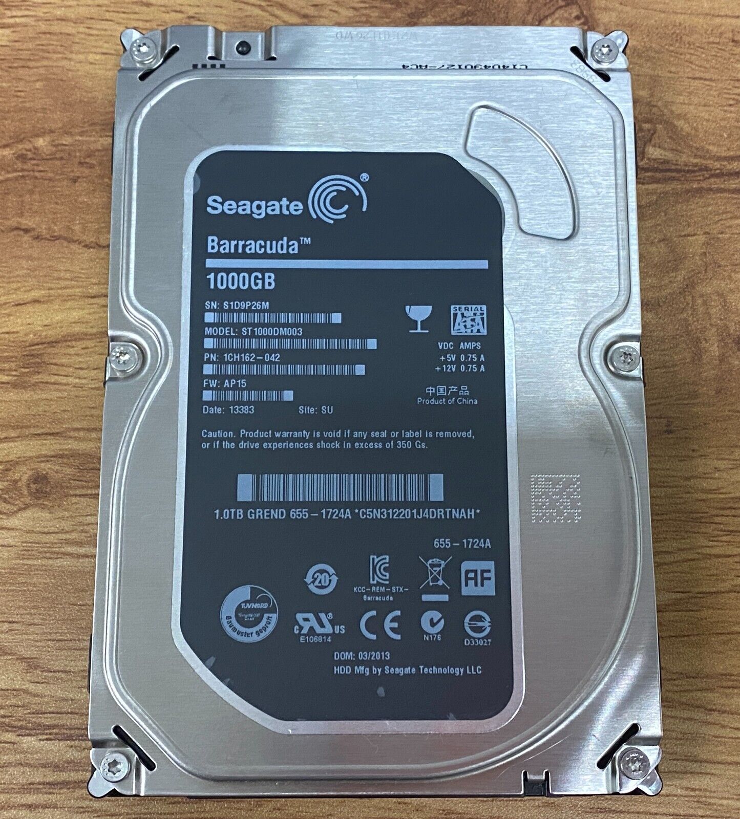 SEAGATE Barracuda 1000GB Desktop 3.5