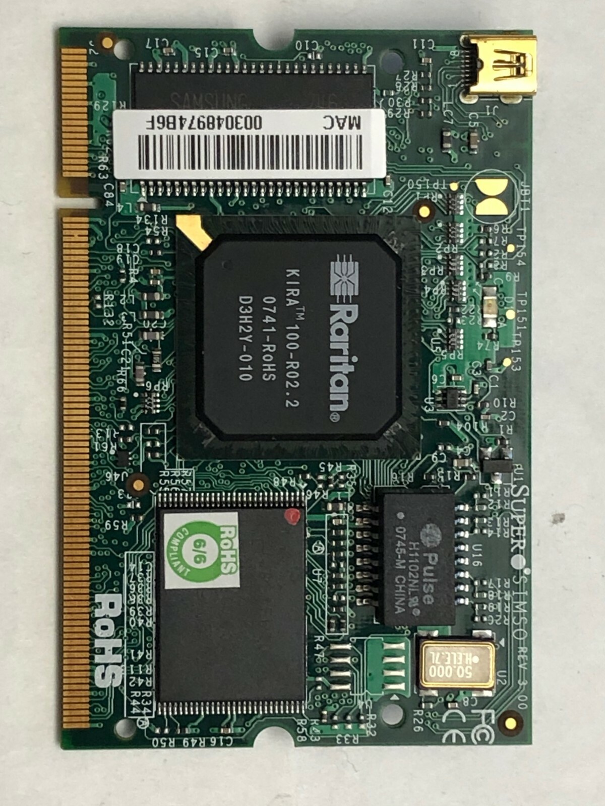 * Latest Revision 3.0* SuperMicro AOC-SIMSO Remote Management Adapter