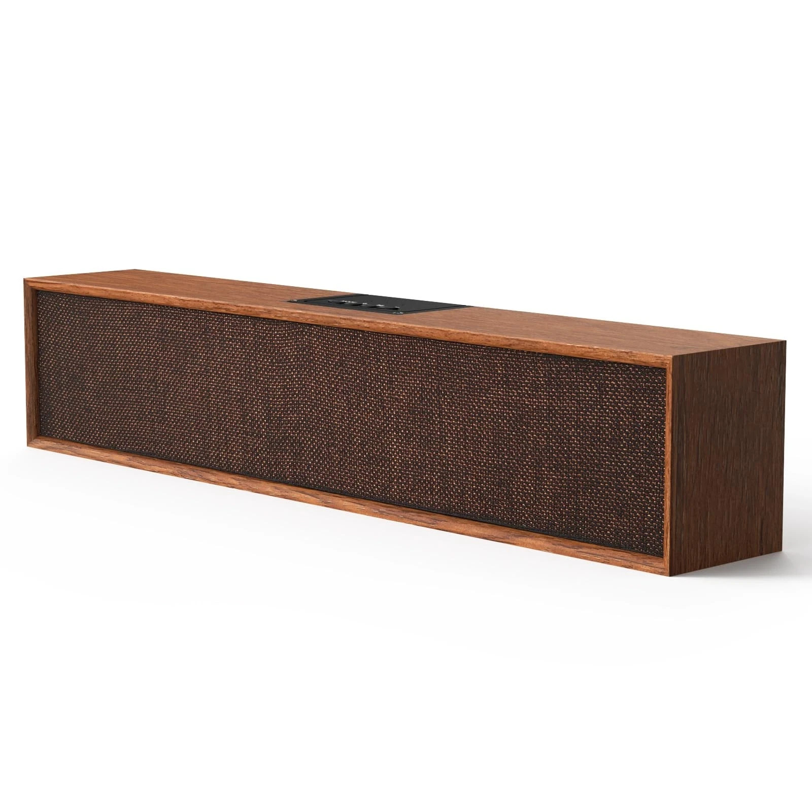 Retro Computer Speakers - Wooden Sound Bar with Bluetooth 5.3 & USB Connectiv...