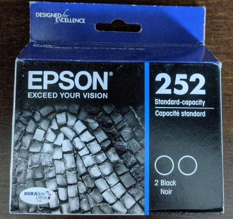 Epson 252 Black Ink Cartridge (T252120) Combo 2 Pack