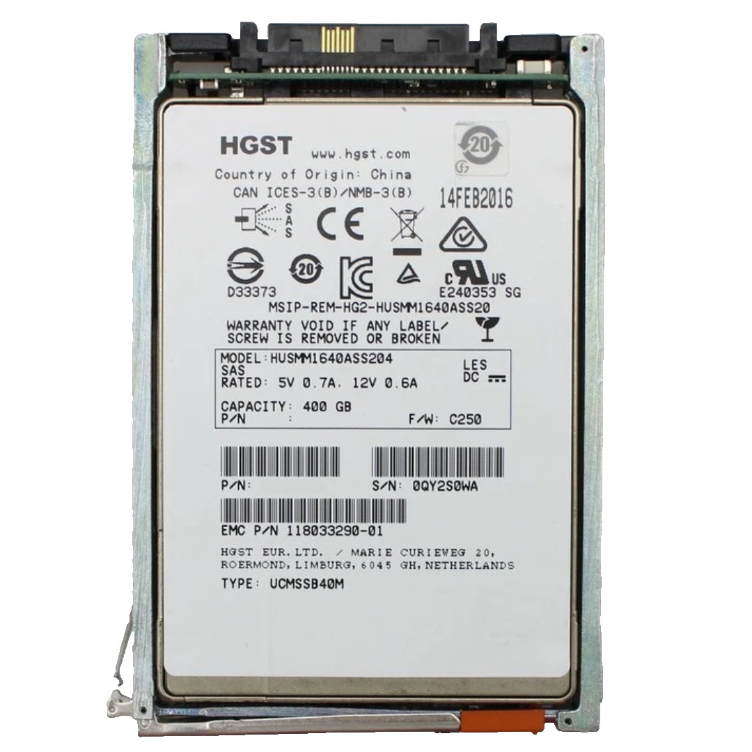 EMC 400GB SAS 6Gbps 2.5" Enterprise SSD VNX5200 VNX5400 VNX5600 005051134