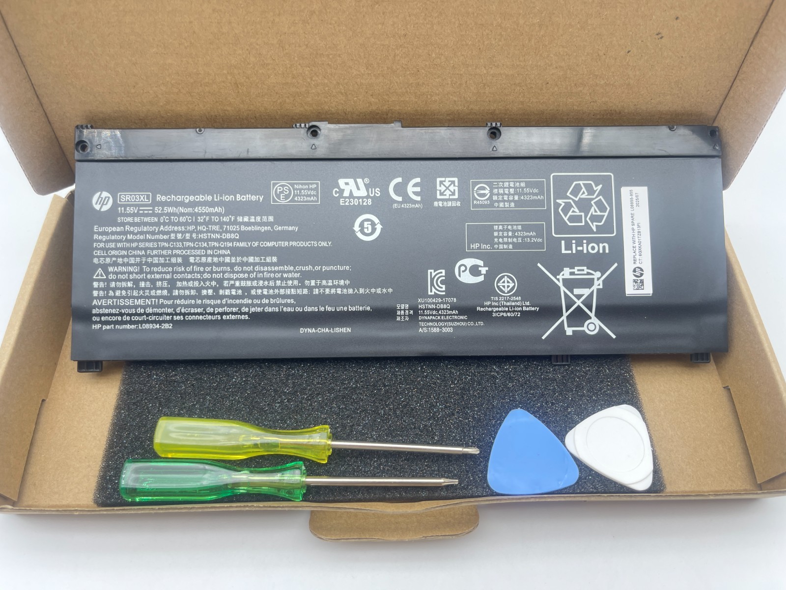 Genuine SR03XL Battery for HP Pavilion Gaming HSTNN-DB8Q L08855-855 TPN-C133
