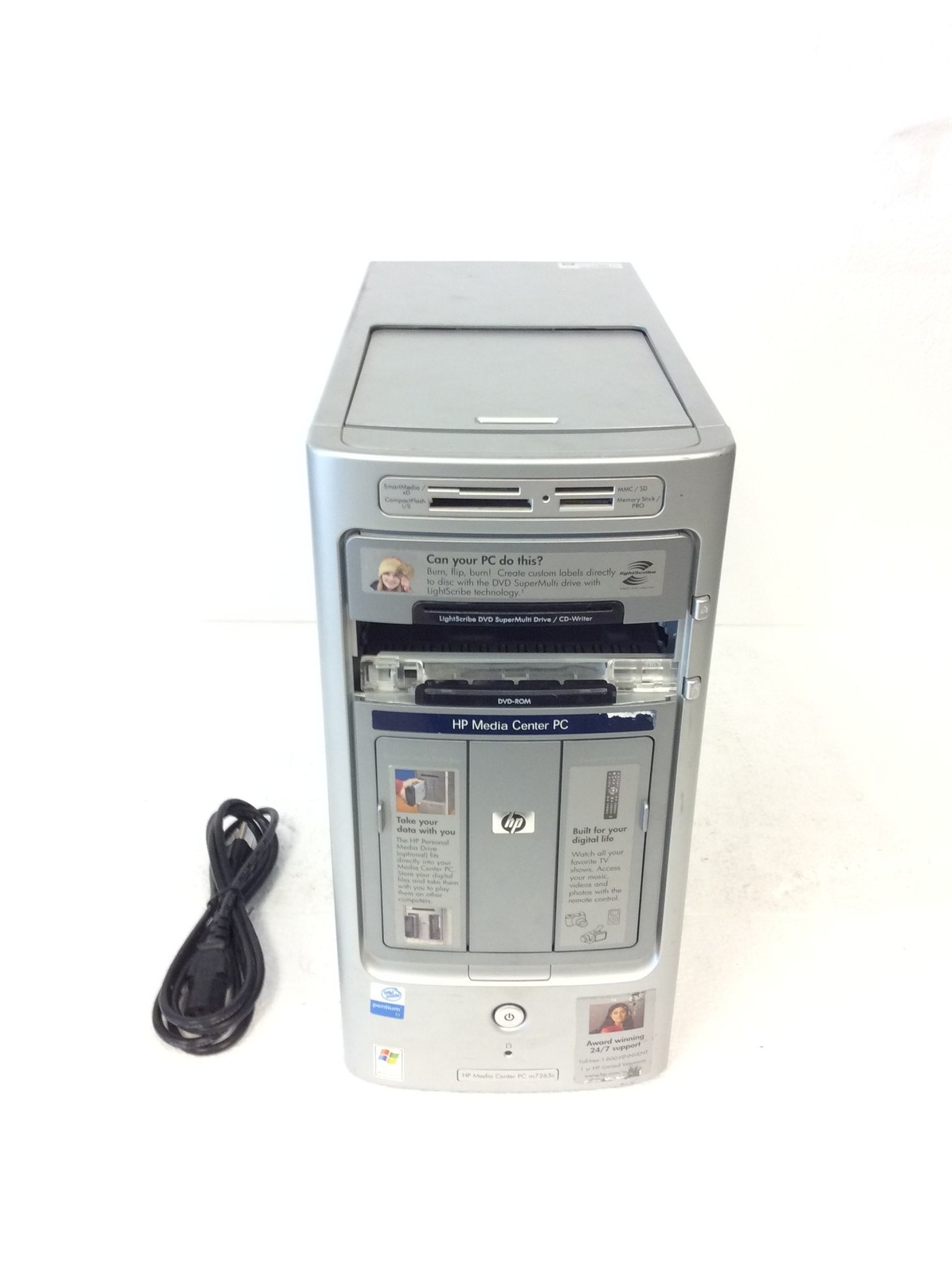 HP Media Center PC m7000 Intel Pentium D 2.80Ghz w/ 1Gb DDR2, No HD READ