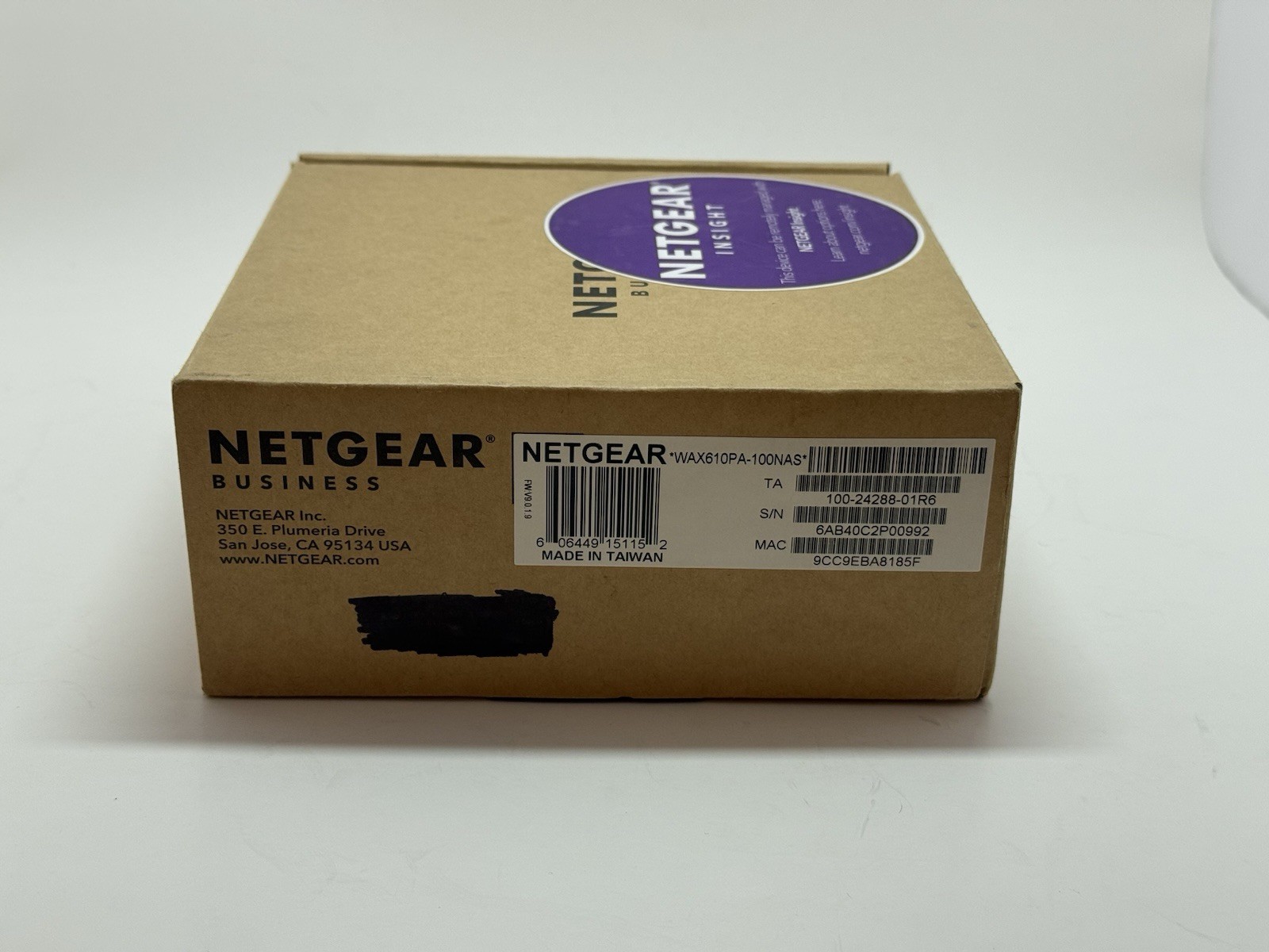 Netgear WAX610PA-100NAS WiFi 6 Access Point – Open box-New