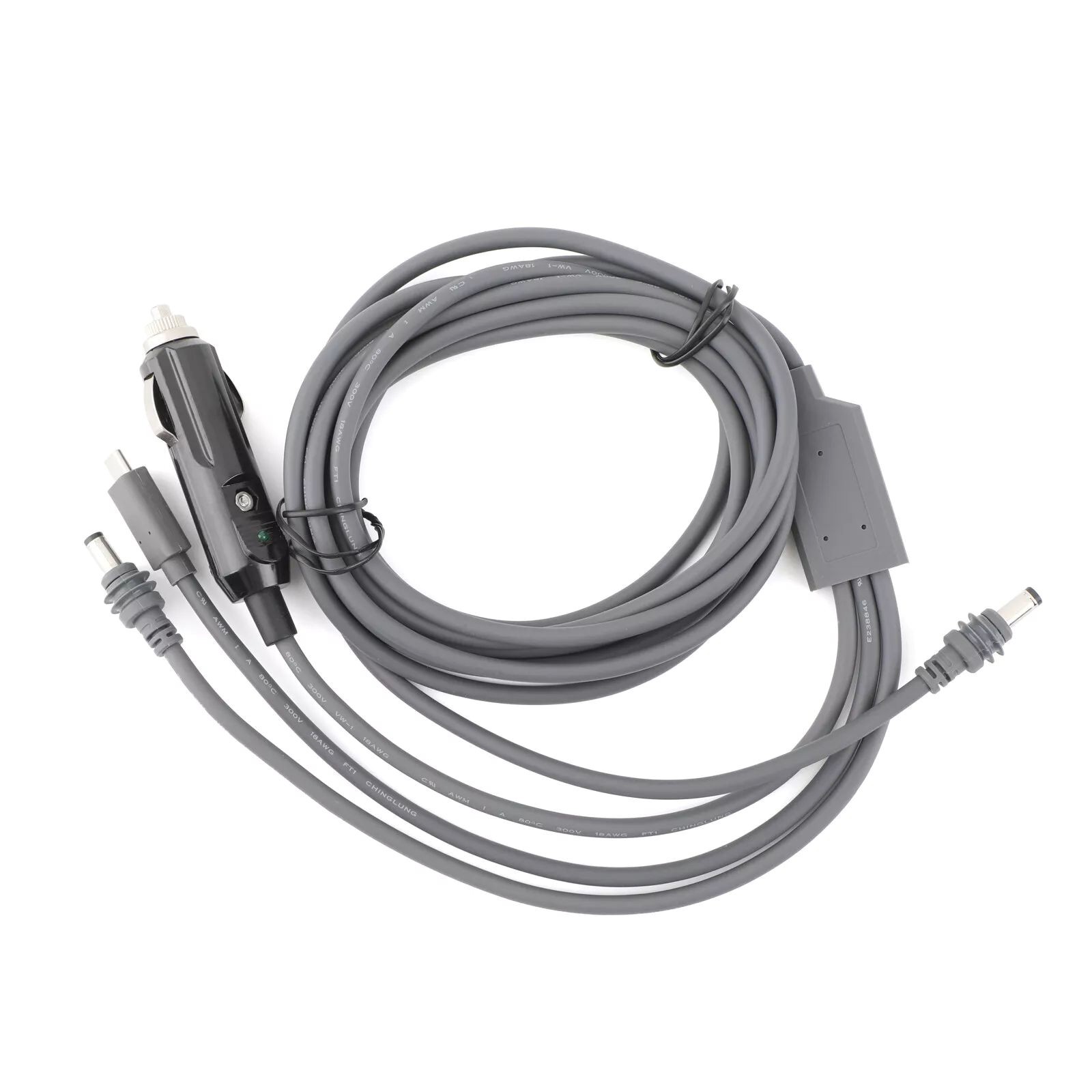 1Pc For Starlink Mini 3 In 1 DC Power Cable Car Charger/Type-C/DC Cable Adapter