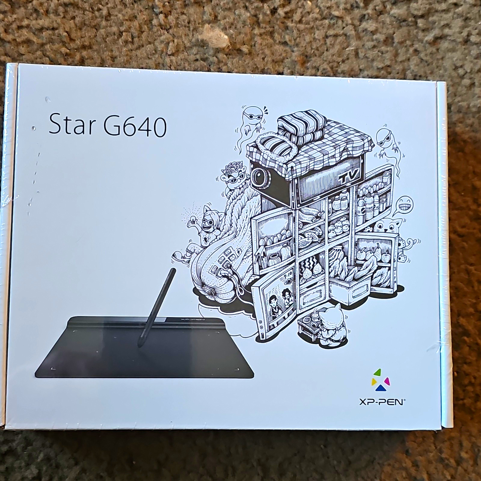 XP-PEN Star G640 Graphics Tablet USB Drawing Pad 6 x 4 in, 8mm Thin