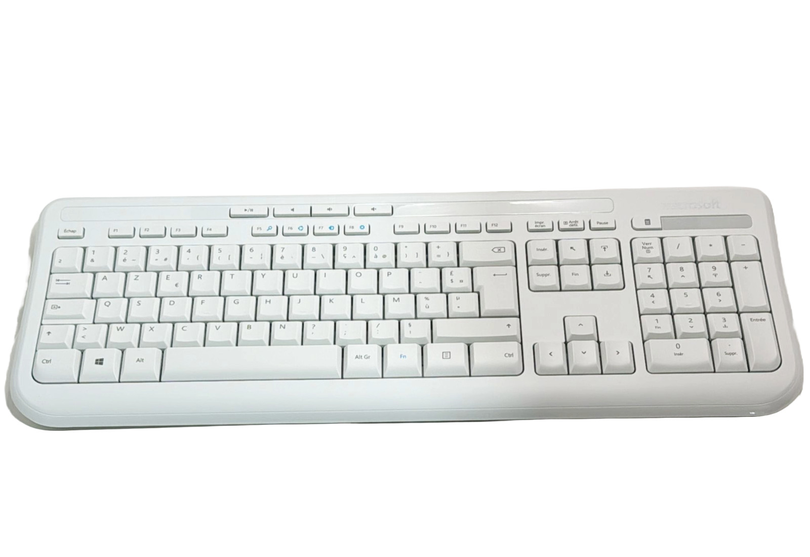 Microsoft 600 Wired Keyboard - AZERTY - French - White (IL/RT6-22176-ANB-0002...