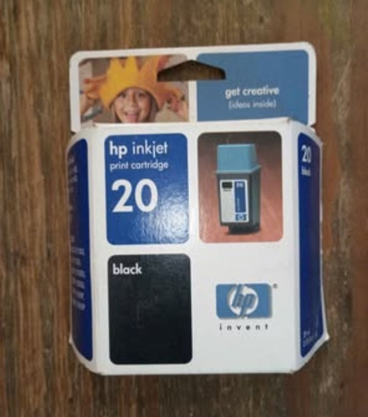 HP 20 Genuine Original Black Inkjet Print Cartridge Compatible For HP