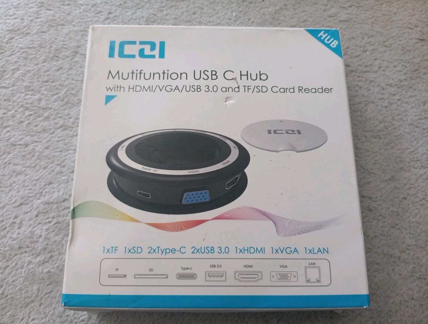 Multifunction Usb C Hub With Hdmi/vga/ Usb 3.0 ND TF/SD CARD READER 