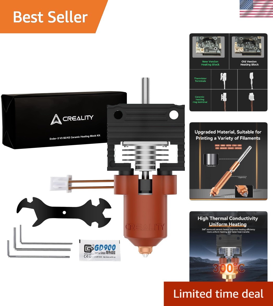 K1C Hotend Upgrade - Enhanced 3D Printing with 360° Ceramic Heating Performance