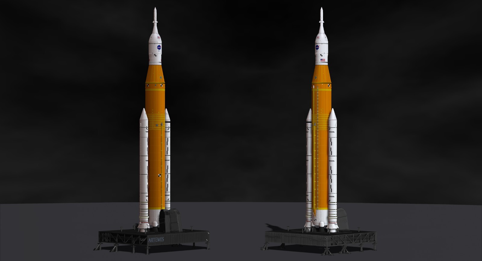 Space Launch System (SLS) NASA’s Artemis I  File STL-OBJ for 3D Printer