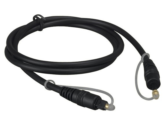 6ft Toslink Male to Mini-Toslink Male Fiber Optic Audio Cable, Molded Type