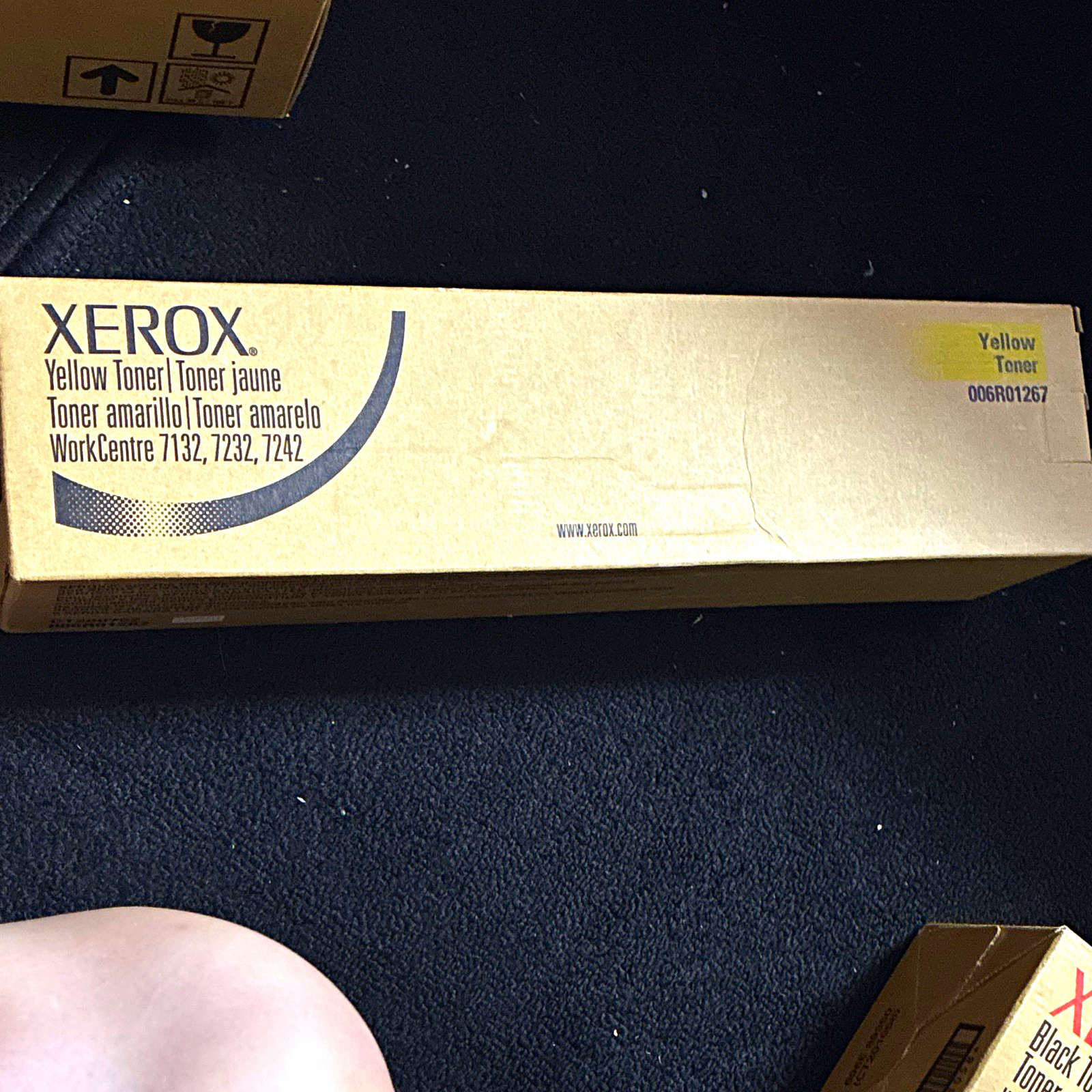 Xerox Genuine Yellow Toner Cartridge 006R01267 for WorkCentre 7132/7232/7242