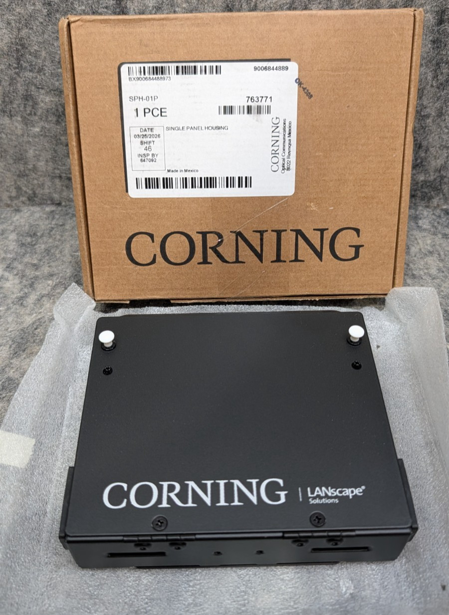 Corning SPH-01P Single-Panel Housing Wall-Mountable Black, 1 CCH Panel 🔥New🔥