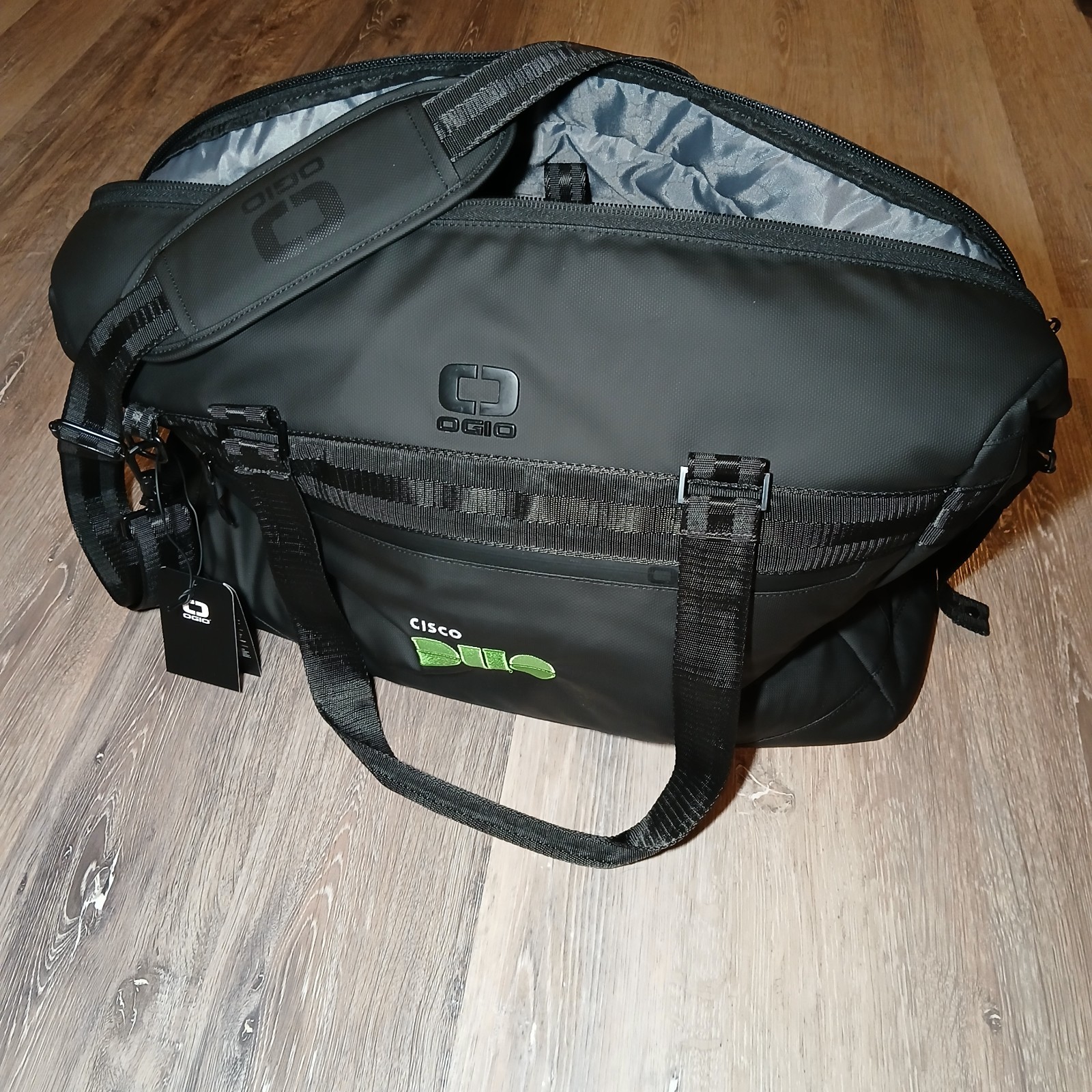 OGIO Blacktop Commuter Duffel Bag XL New With Tag Cisco Duo Promo Collab Luggage