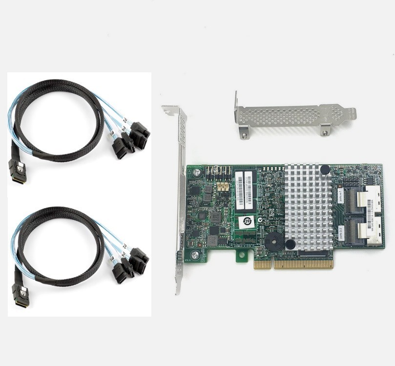 LSI 9267-8i 6Gb RAID0/1/5/6/10 512MB 8Port SAS Controller Card+8087 SFF cable
