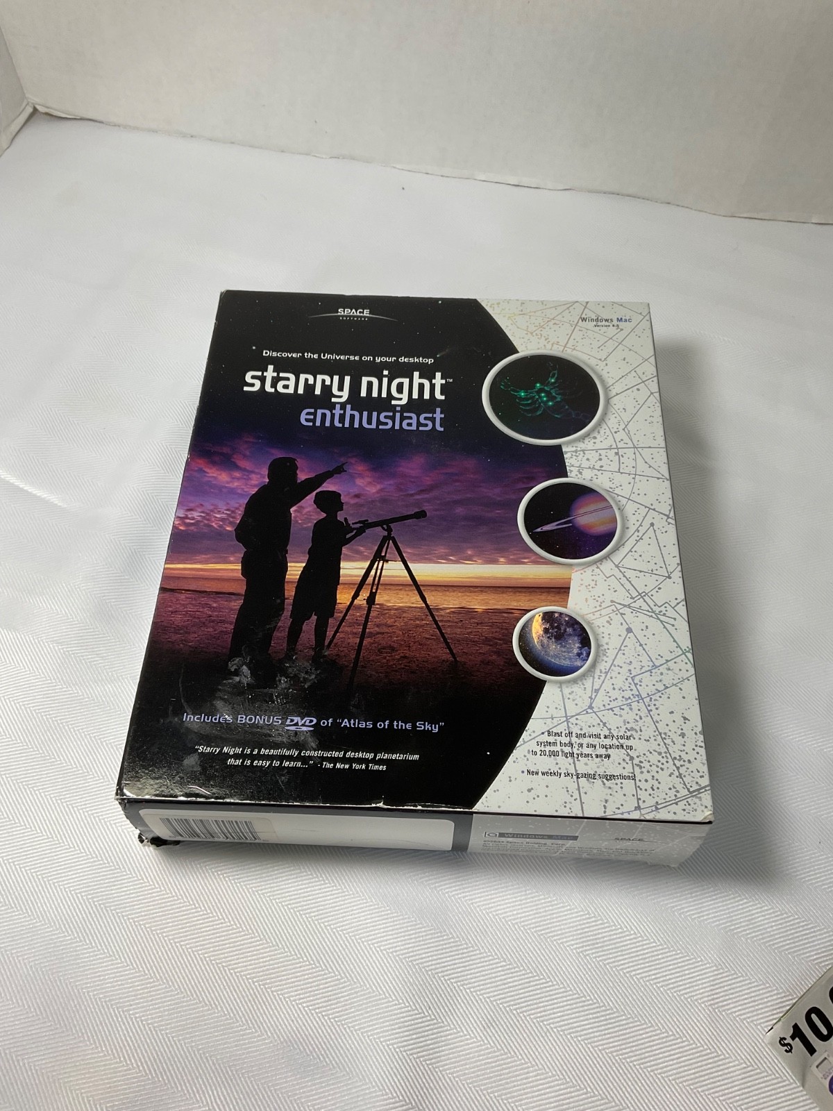 STARRY NIGHT ENTHUSIAST V4.5 SPACE SOFTWARE  + “ATLAS OF THE SKY” DVD NEW SEALED