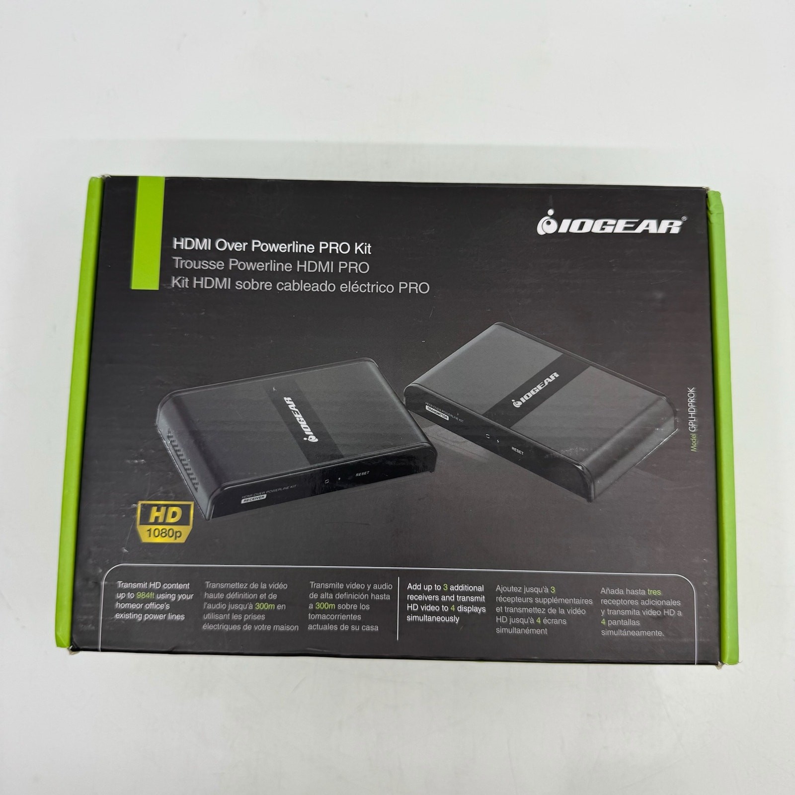 NWT IOGEAR HDMI Over Powerline Pro Kit