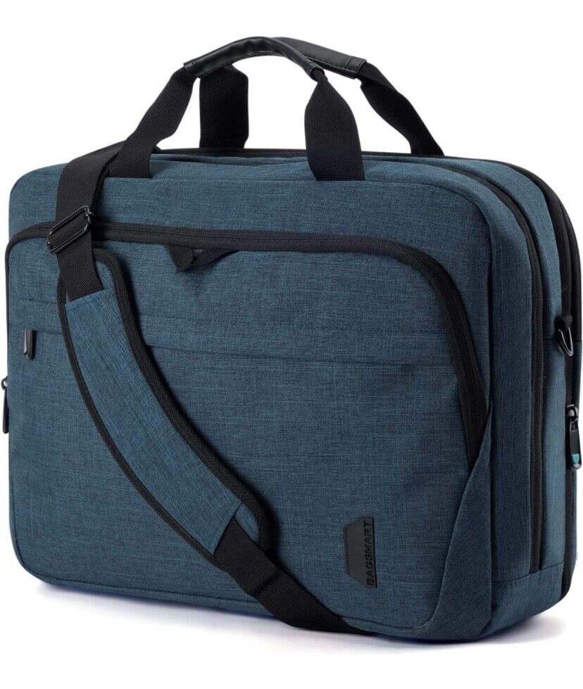 BAGSMART 17.3 Inch Laptop Bag, Expandable Briefcase,Computer Bag Men Women, READ
