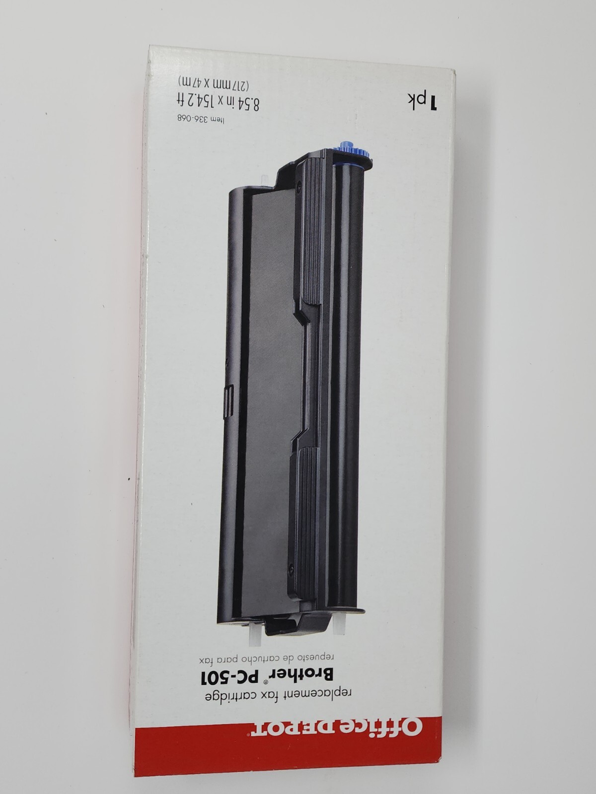 OFFICE DEPOT BLACK CARTRIDGE REPLACES BROTHER PC-501 AND FAX 575 - NEW B17