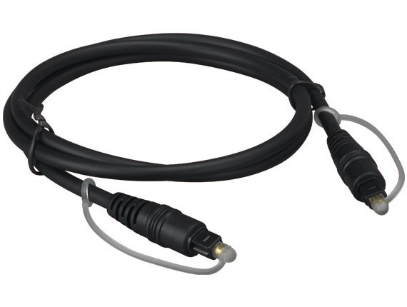 25ft Digital Toslink Optical Cable, Molded Type, Male to Male, Black