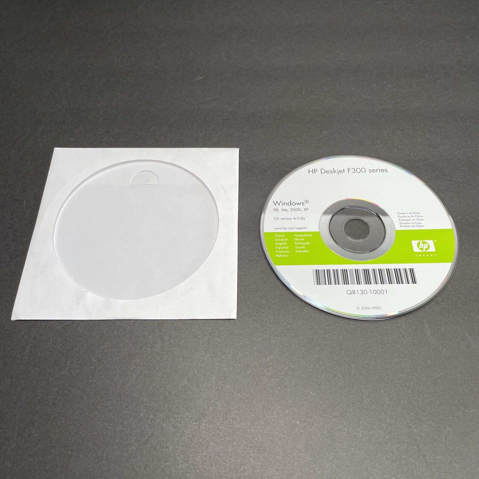 Setup CD ROM for HP OfficeJet 6300 Series Software for Windows 98, Me, 2000, XP