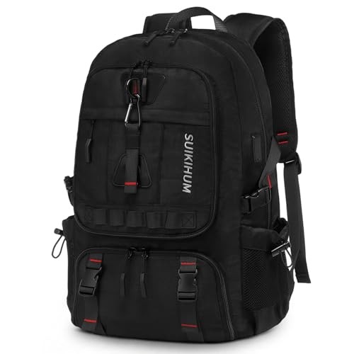 Travel Backpack 35L TSA Approved Carry on Backpack with Shoe Standard Black