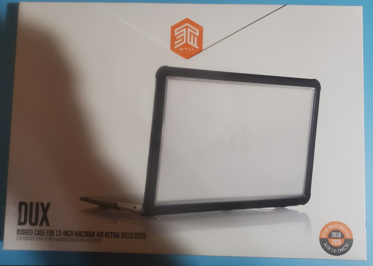 NEW STM Dux Shell Cover for MacBook Air 13" 2020/2018 Black