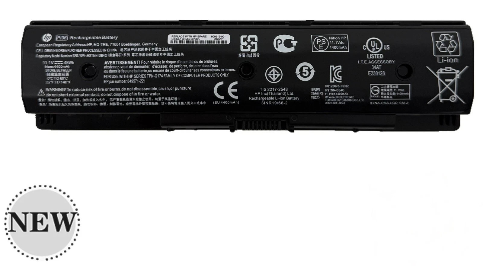 OEM Genuine PI06XL Battery for HP 710416-001 710417-001 709988-541 HSTNN-UB4N