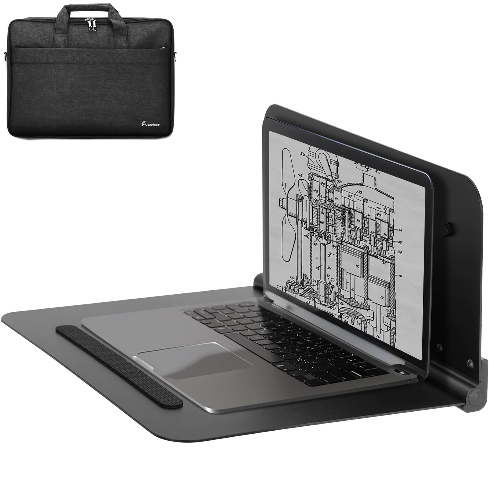Magnetic Laptop Holder Portable Workstation with Bag 3 Super Strong Magnets