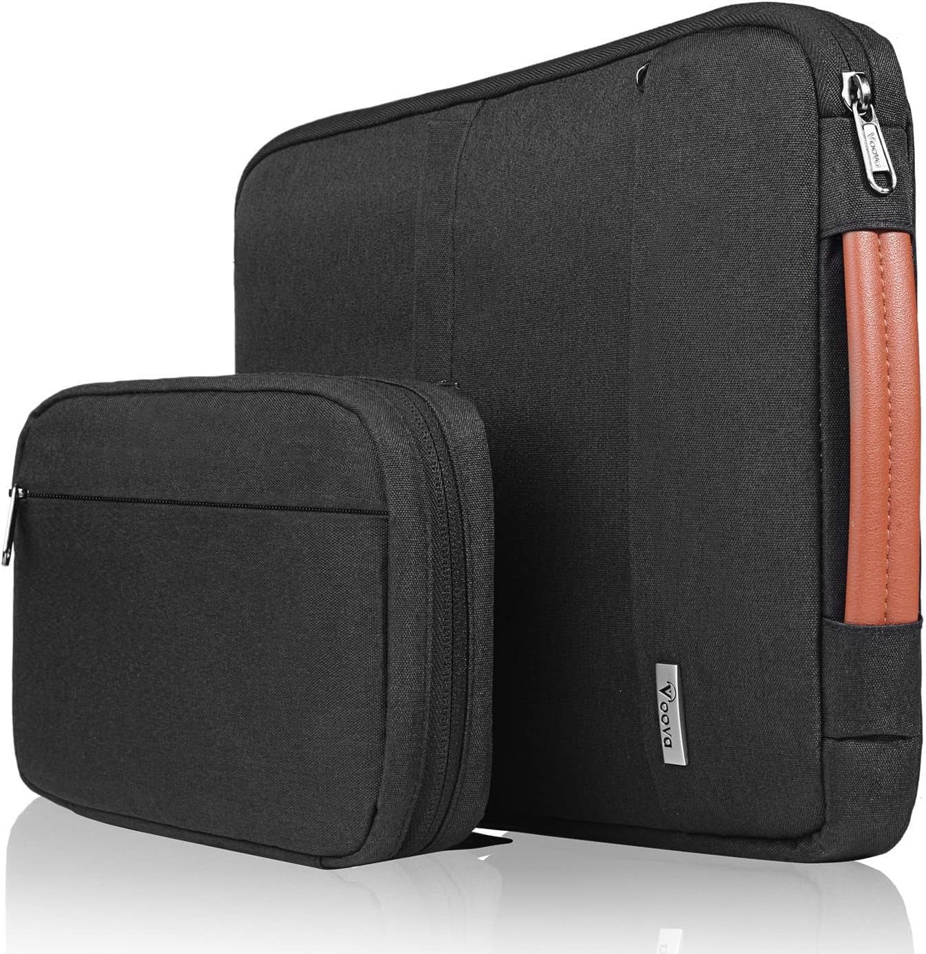 Black Water-Repellent Laptop Sleeve for 15.6-15 Inch MacBook Air/Pro, Case