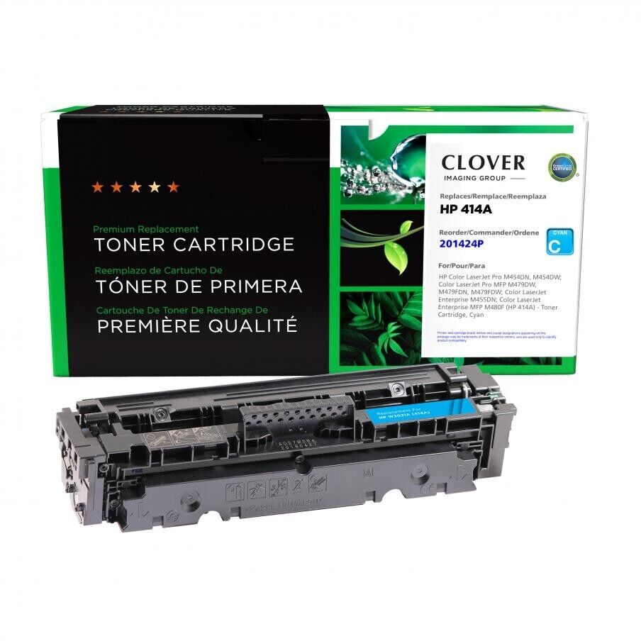 Clover Imaging Cyan Toner Cartridge HP 414A (W2021A) 2100 Page