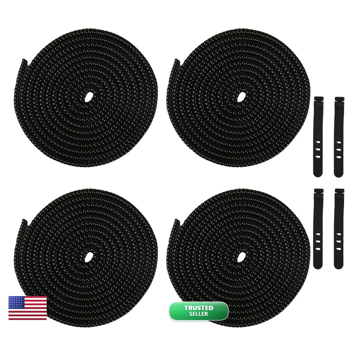 QLD COVER 4pcs 1.6M(5.25FT) Spiral Cable Protector for Phone/Pad/Laptop USB
