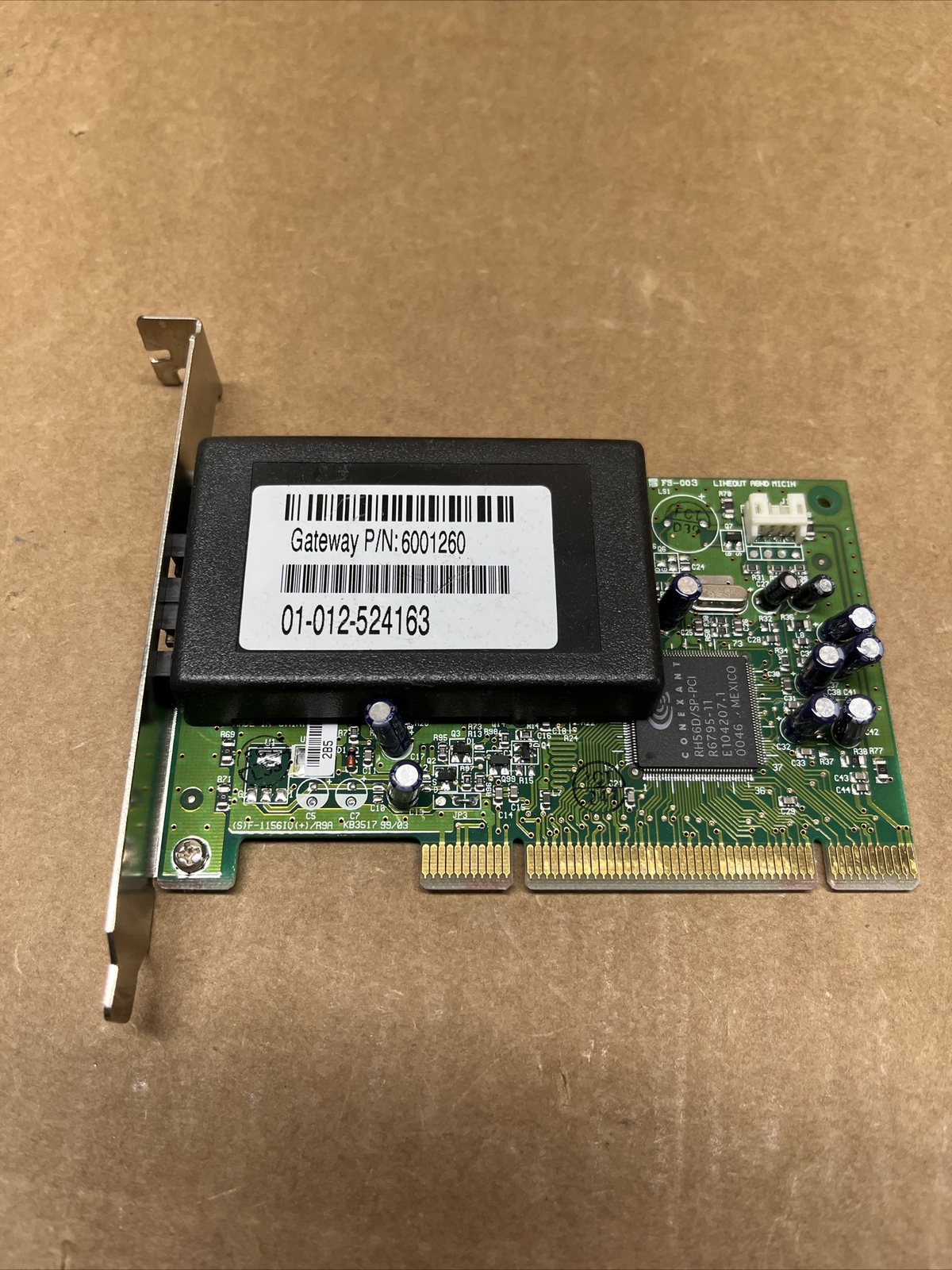 Pci Modem Card 00-253-268092 SF-1156IV/R9A Gateway 6001260 Tested Working