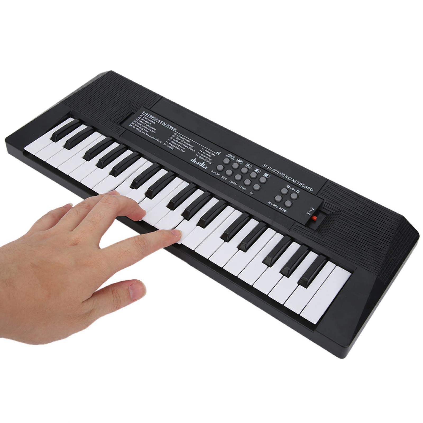 Electric Piano 37 Keys Rechargeable Keyboard w/Mic Recording Kids Musical Toy