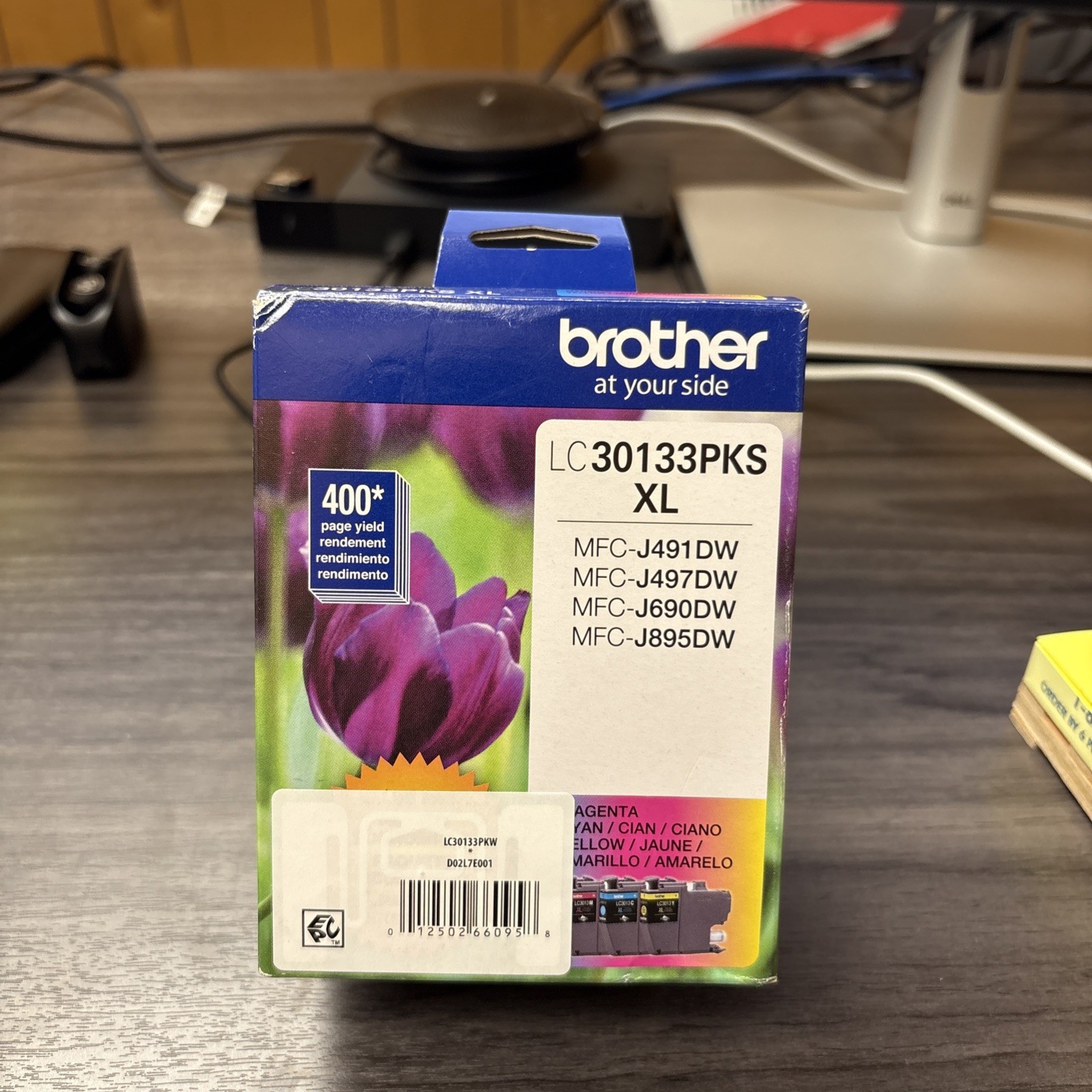 Genuine Brother LC30133PKS XL High Yield Color Ink Cartridges 3 Pack 2028